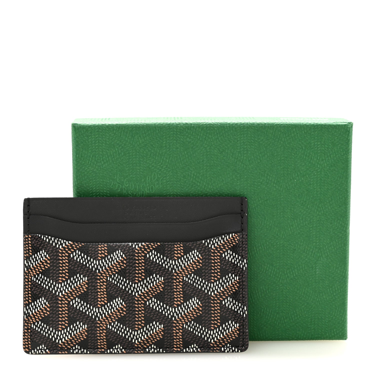 Goyard Goyardine Saint Sulpice Card Holder Black 7 of 7