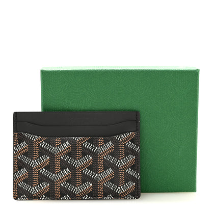 Goyard Goyardine Saint Sulpice Card Holder Black 7 of 7