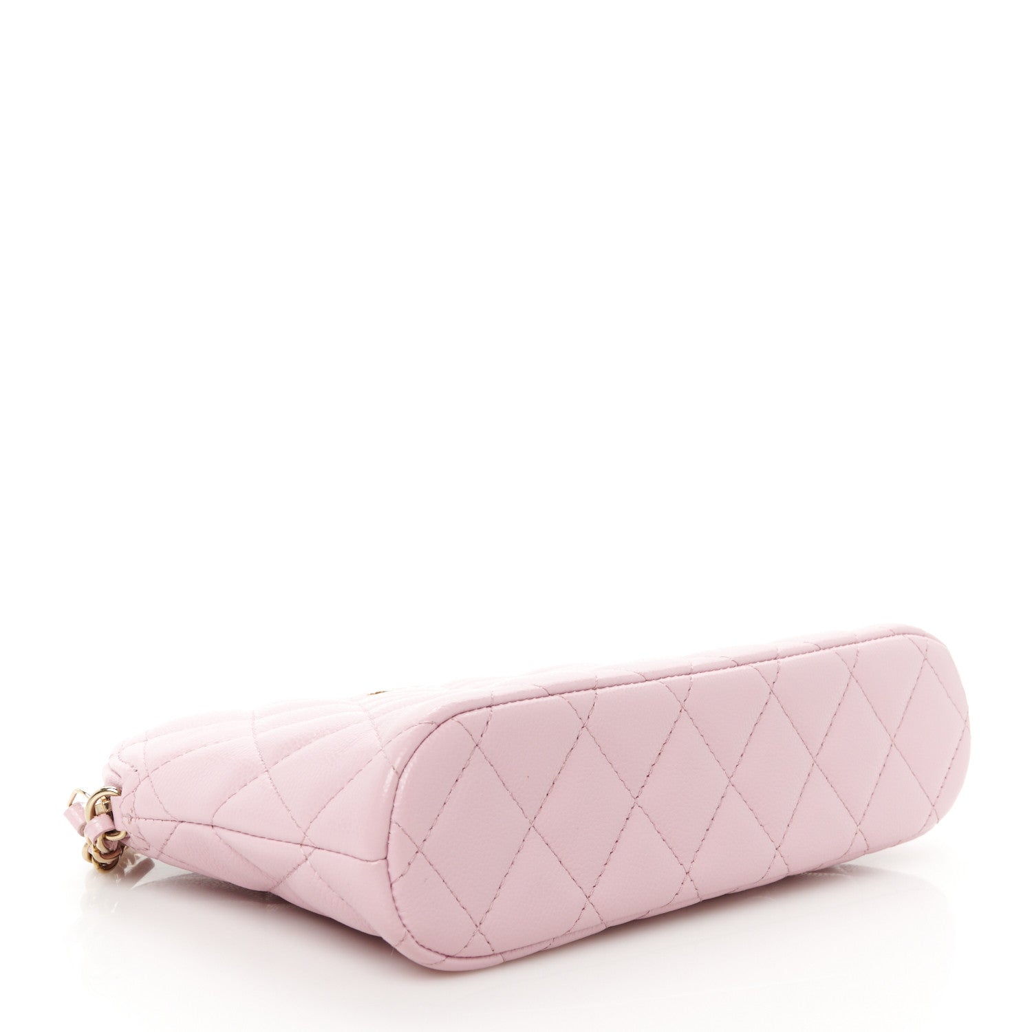 Chanel Caviar Quilted Classic Clutch With Chain Pink 4 of 10