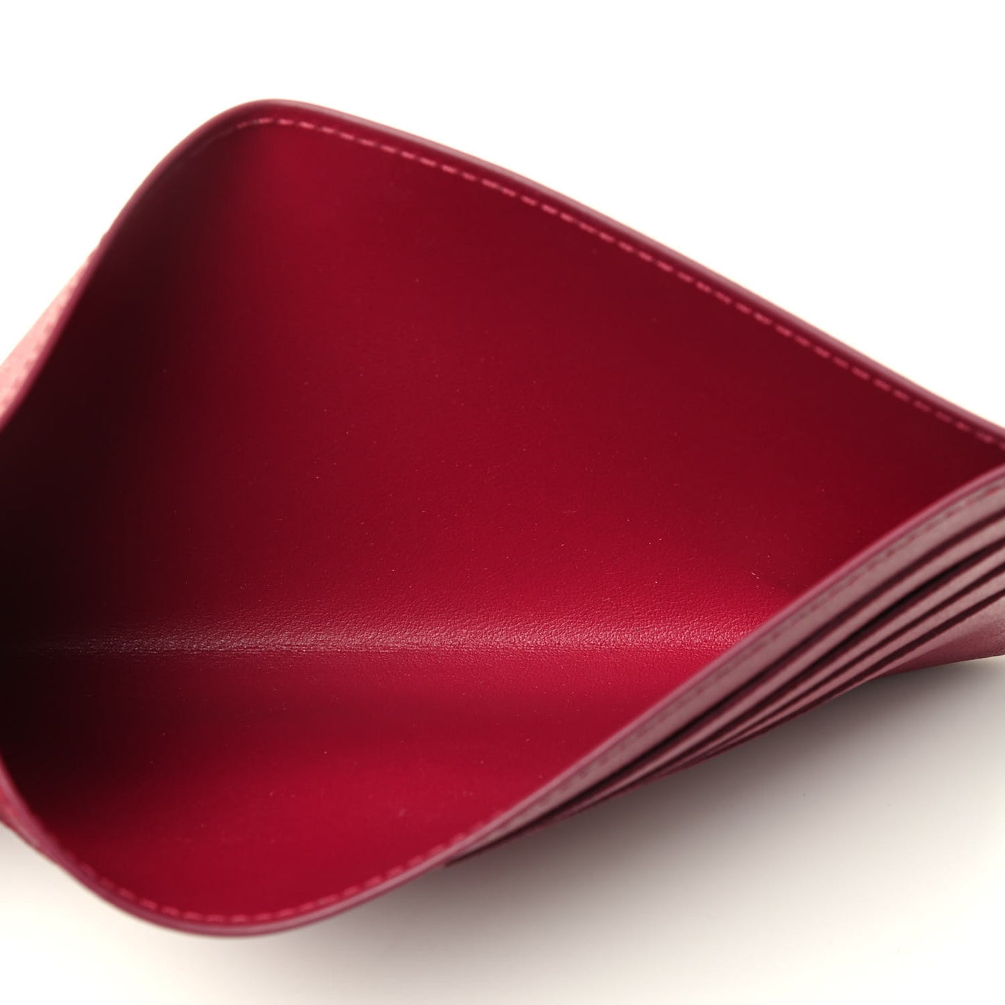 Calfskin Felicie Card Holder Insert Fuchsia