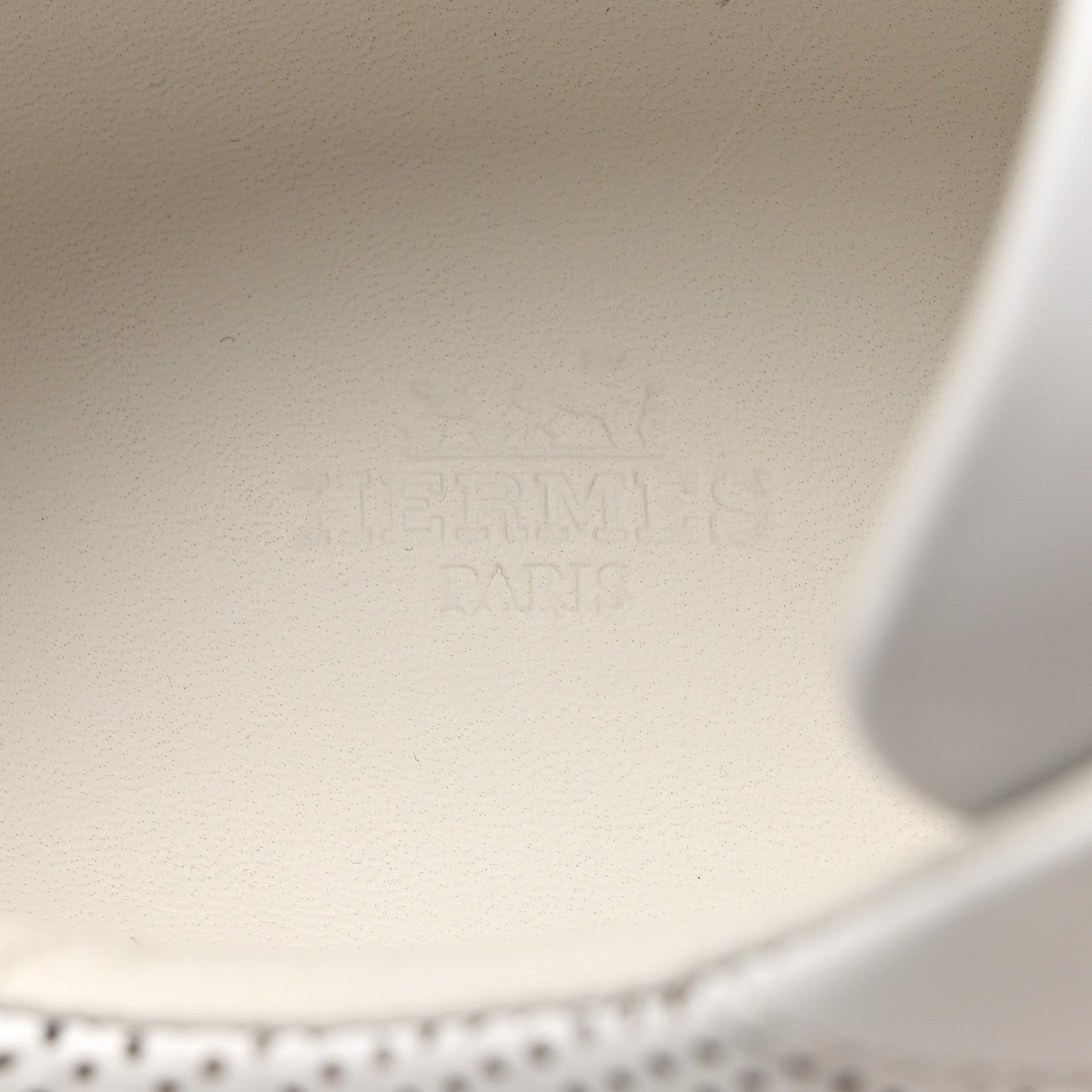 Hermes Calfskin Perforated Day Sneakers 41.5 White 6 of 9