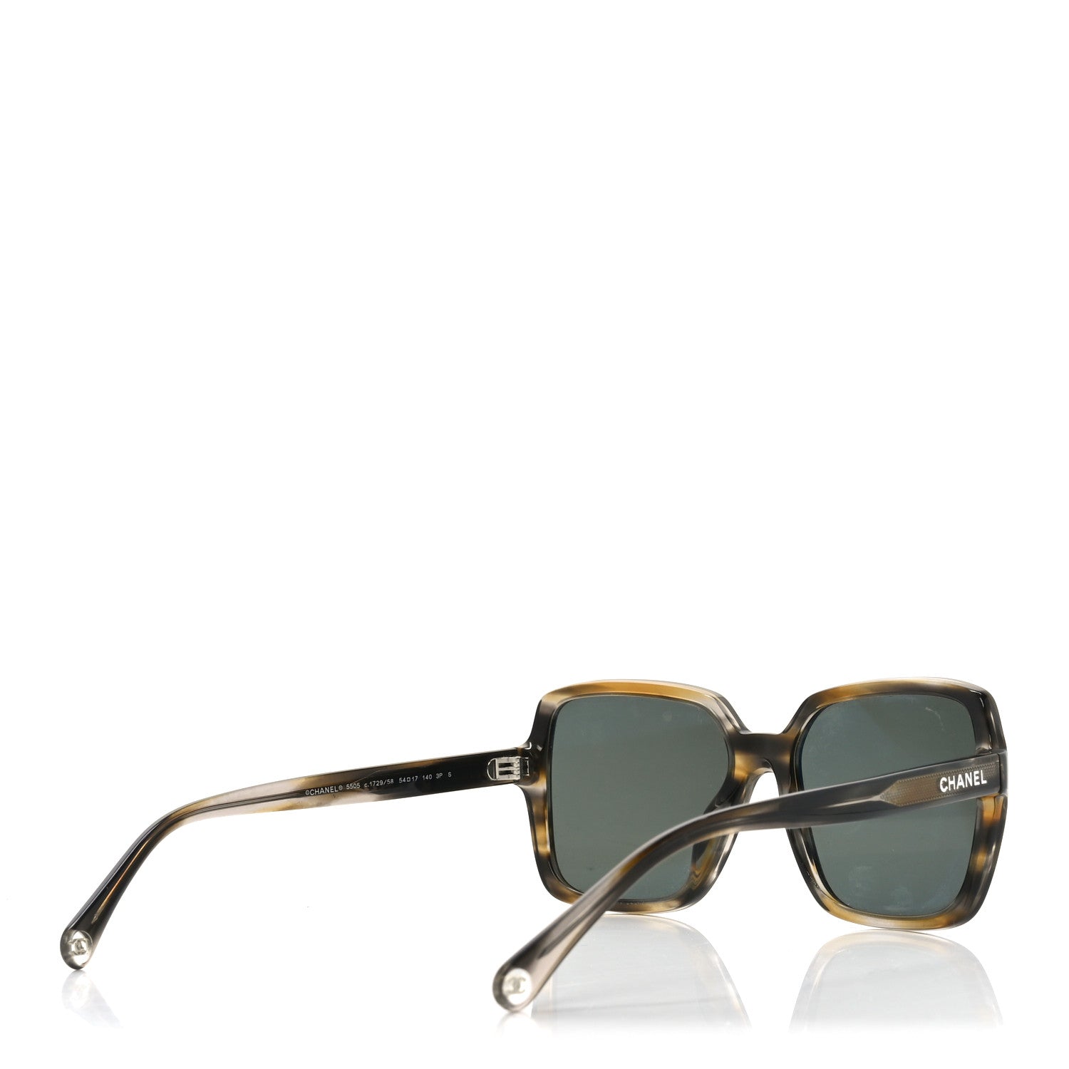 Chanel Acetate Square Sunglasses 5505 Brown 4 of 7