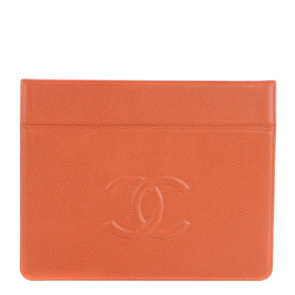 Chanel Caviar iPad Case Orange 1 of 8