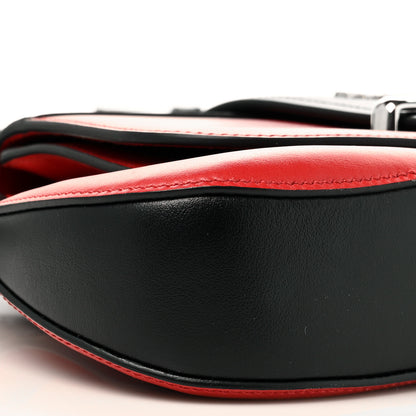 Prada City Calfskin Sidonie Shoulder Bag Rosso Black 9 of 10
