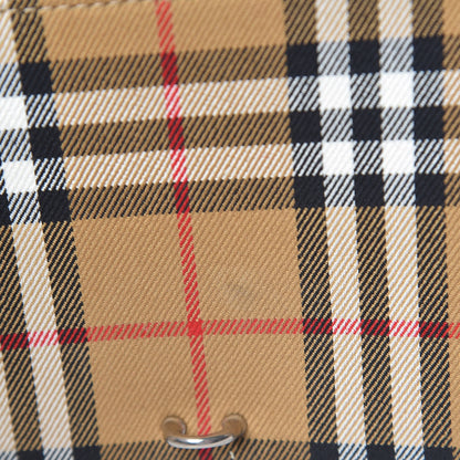 Burberry Grainy Calfskin Vintage Check Baby Macken Crossbody Bag Crimson 9 of 10