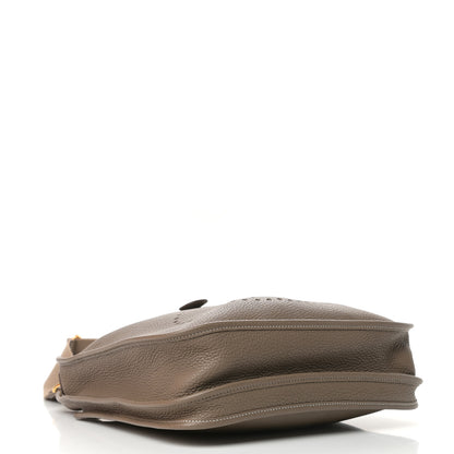 Hermes Taurillon Clemence Evelyne III PM Etoupe 4 of 9