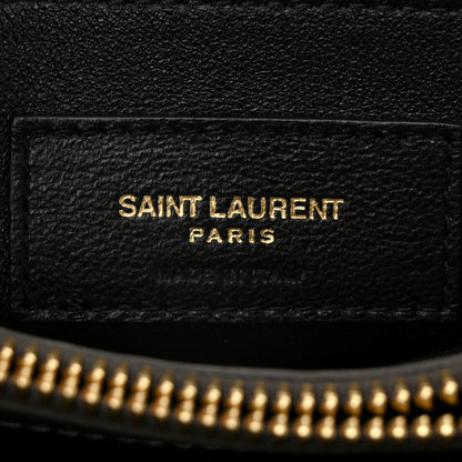 Saint Laurent Calfskin Y Quilted Monogram Small Loulou Chain Satchel Pebble 6 of 10