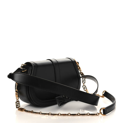 Versace Calfskin Medium Greca Goddess Shoulder Bag Black 3 of 6