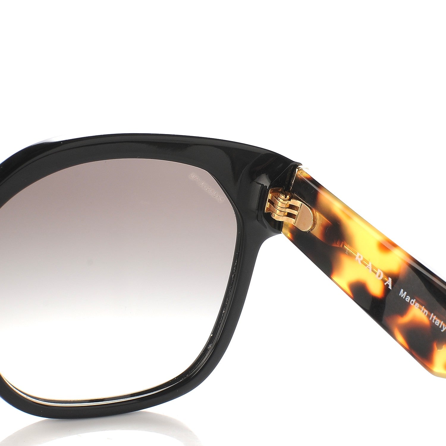 Prada Acetate Sunglasses SPR 10R Black Tortoise 7 of 9