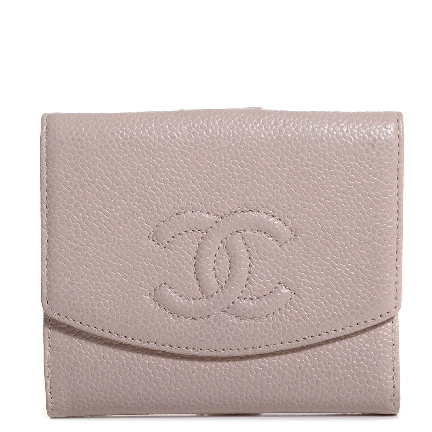 Chanel Caviar Compact Timeless CC Wallet Light Pink 1 of 8