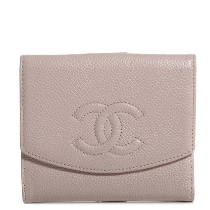 Chanel Caviar Compact Timeless CC Wallet Light Pink 1 of 8