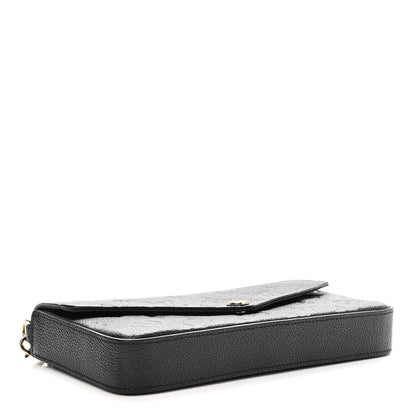 Louis Vuitton Empreinte Pochette Felicie Chain Wallet Black 4 of 9