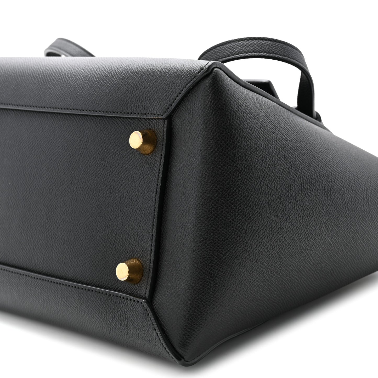 Grained Calfskin Mini Belt Bag Black