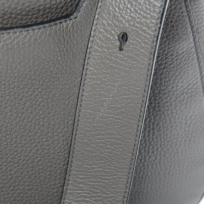 Tom Ford Grained Calfskin Soft Jennifer Saddle Bag Graphite 9 of 14
