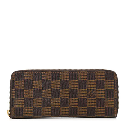 Louis Vuitton Damier Ebene Clemence Wallet Cherry 1 of 8