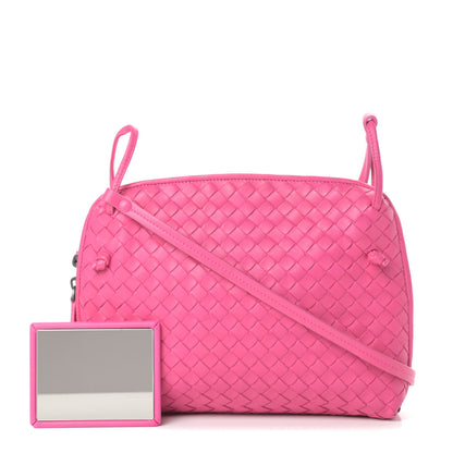 Bottega Veneta Nappa Intrecciato Nodini Bag Shock Pink 1 of 12