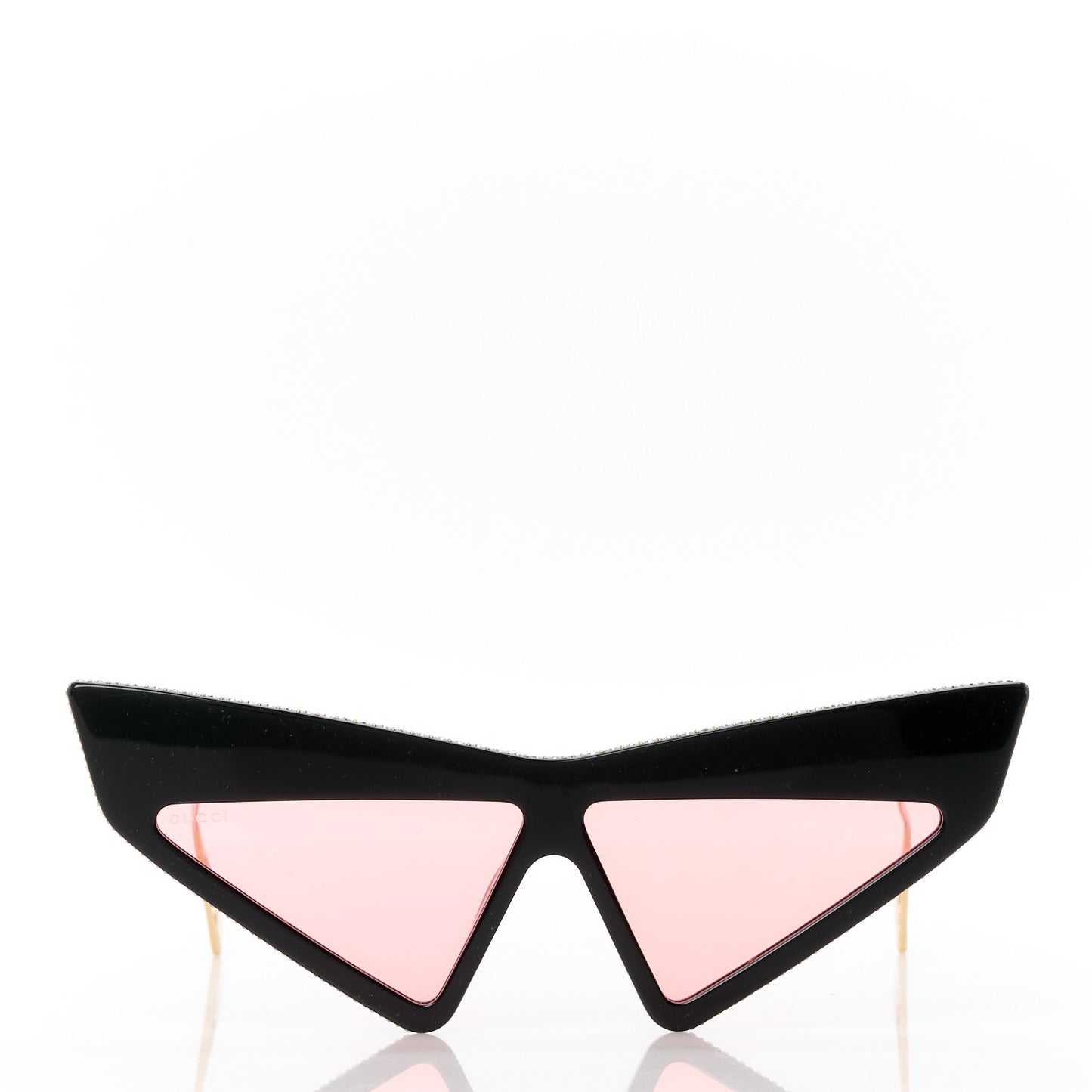 Acetate Crystal Geometric Sunglasses GG0430S Black