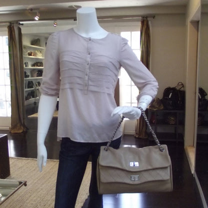 Chanel Lambskin Double Mademoiselle Jumbo Flap Beige 2 of 12