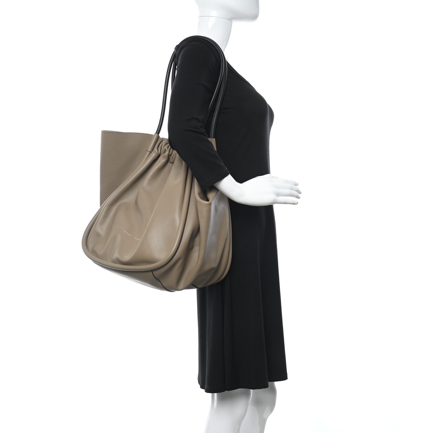 Proenza Schouler Calfskin XL Ruched Tote Light Taupe 2 of 12