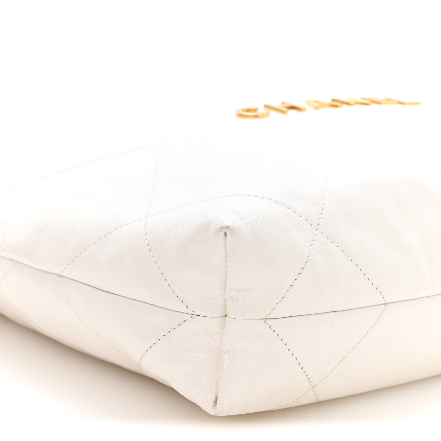 Chanel Shiny Calfskin Quilted Small Chanel 22 White 10 of 11