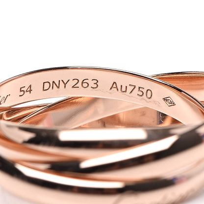 Cartier 18K Pink Gold Small Trinity Ring 54 6.75 4 of 6
