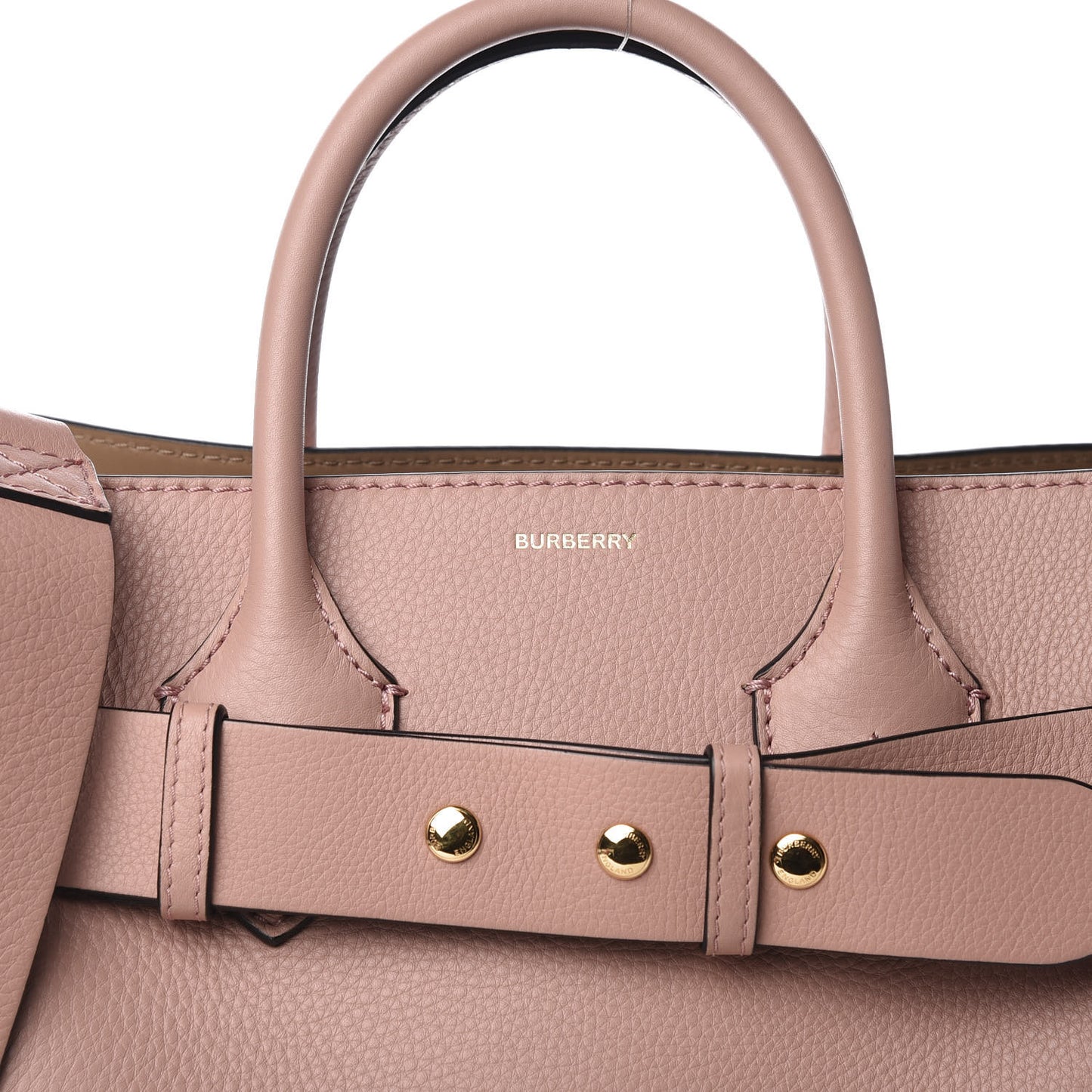 Soft Grain Calfskin Medium Belt Bag Ash Rose