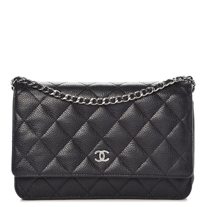 Chanel Caviar Quilted Wallet On Chain WOC Black 1 of 10