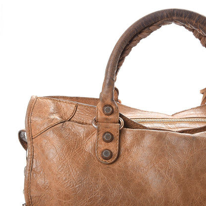 Balenciaga Agneau Giant 12 Rose Gold Hardware City Cumin Brown 9 of 11
