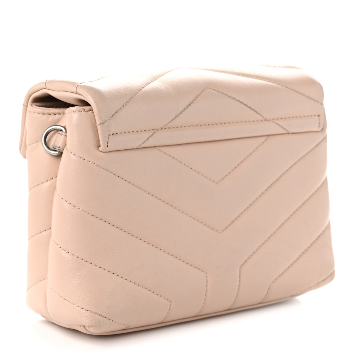Calfskin Y Quilted Monogram Toy Loulou Crossbody Bag Nude Powder