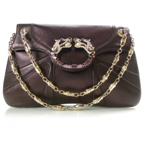 Leather Tom Ford Jeweled Dragon Evening Bag