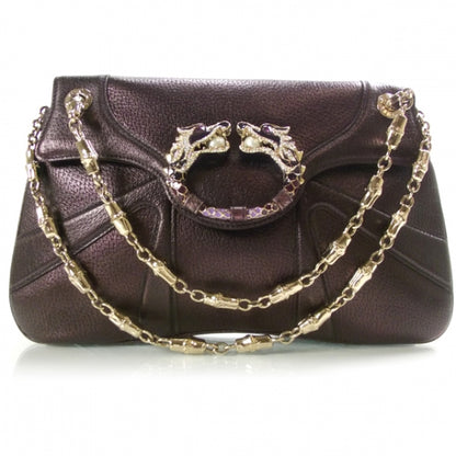 Gucci Leather Tom Ford Jeweled Dragon Evening Bag 1 of 9