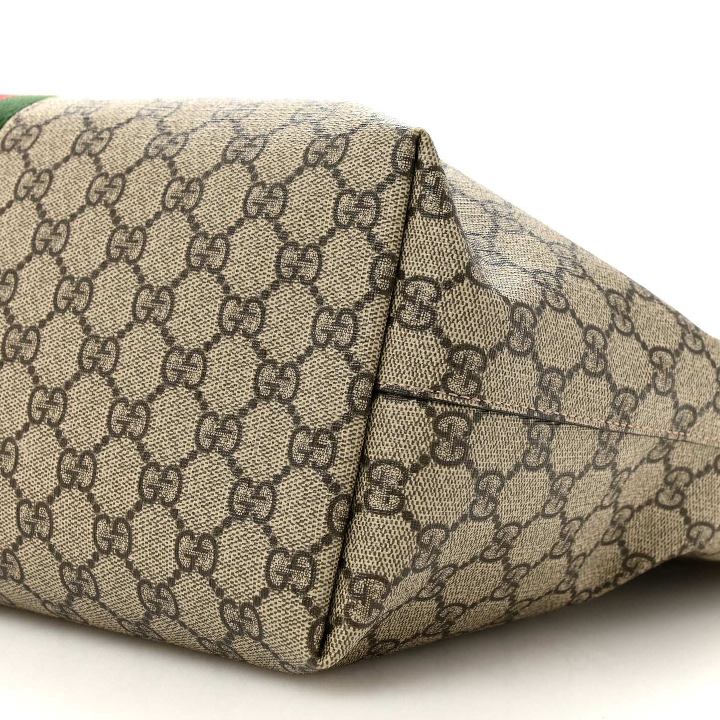 GG Supreme Monogram Medium Ophidia Shopping Tote Brown