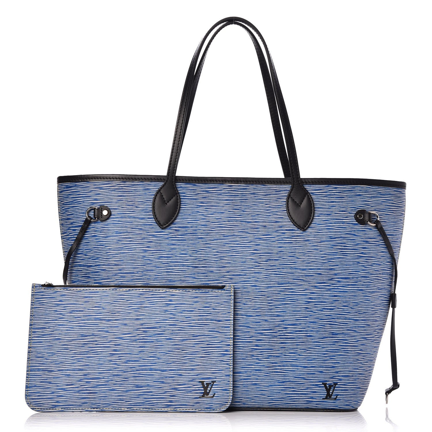 Louis Vuitton Epi Neverfull MM Denim Light 1 of 7