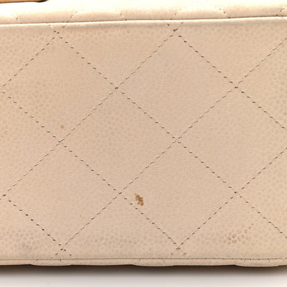 Chanel Iridescent Caviar Quilted Jumbo Double Beige 11 of 17