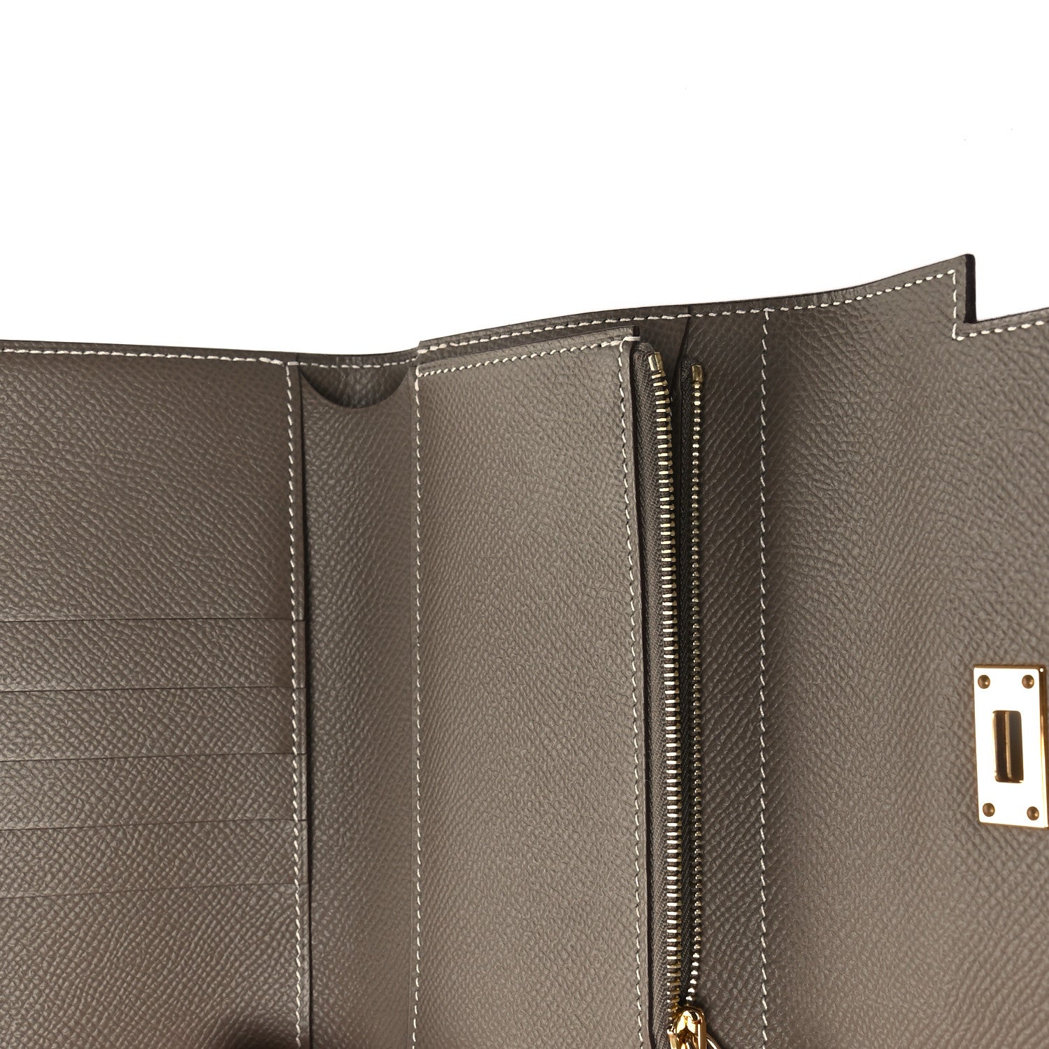 Hermes Epsom Medium Kelly Wallet Etoupe 6 of 9