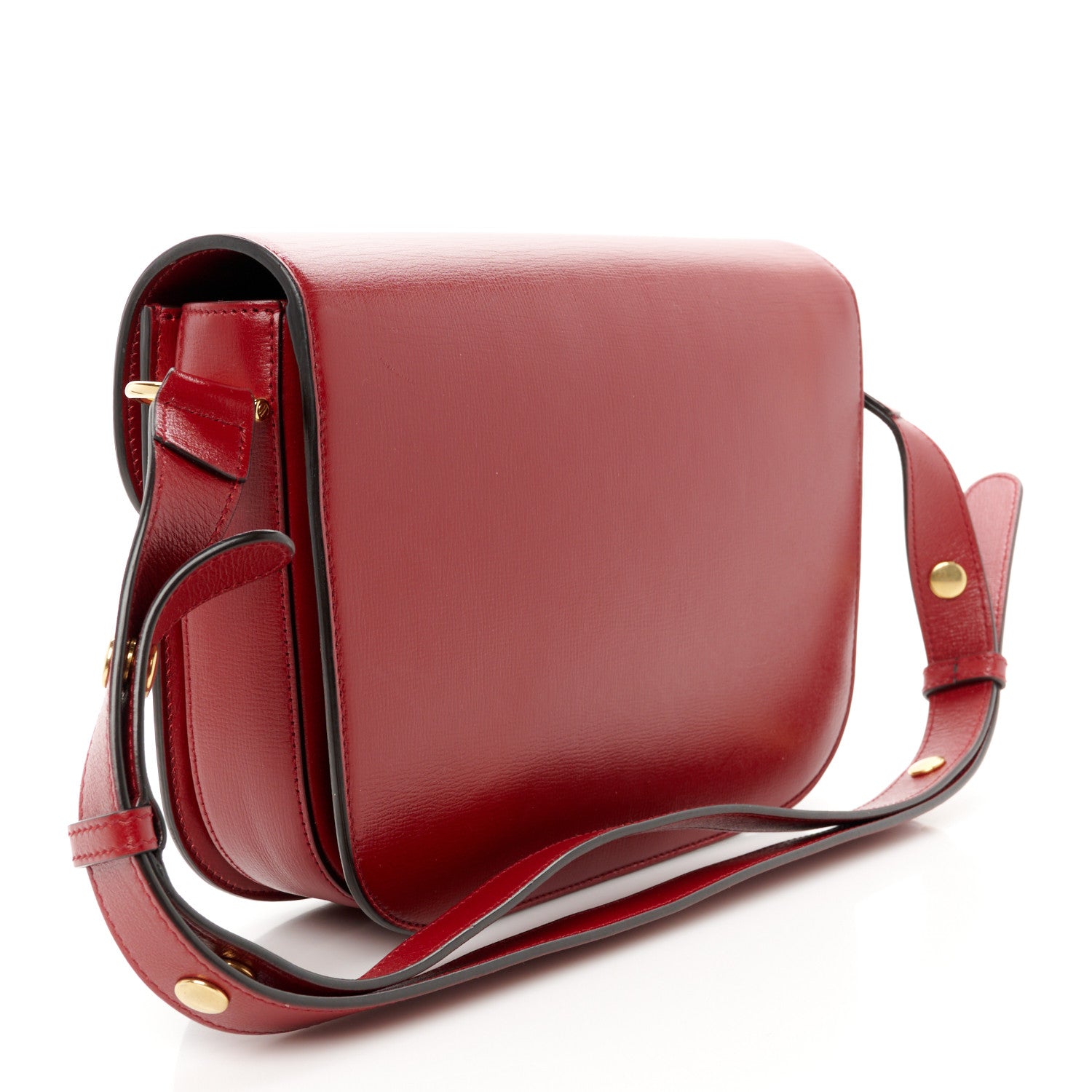 Gucci Azalea Calfskin Horsebit 1955 Shoulder Bag New Cherry Red 3 of 12