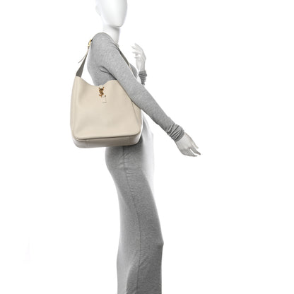 Saint Laurent Smooth Calfskin Large Le 5 A 7 Soft Hobo Blanc Vintage 2 of 10