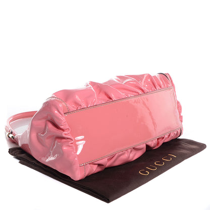 Gucci Patent Medium D Gold Ring Hobo Pink 4 of 7