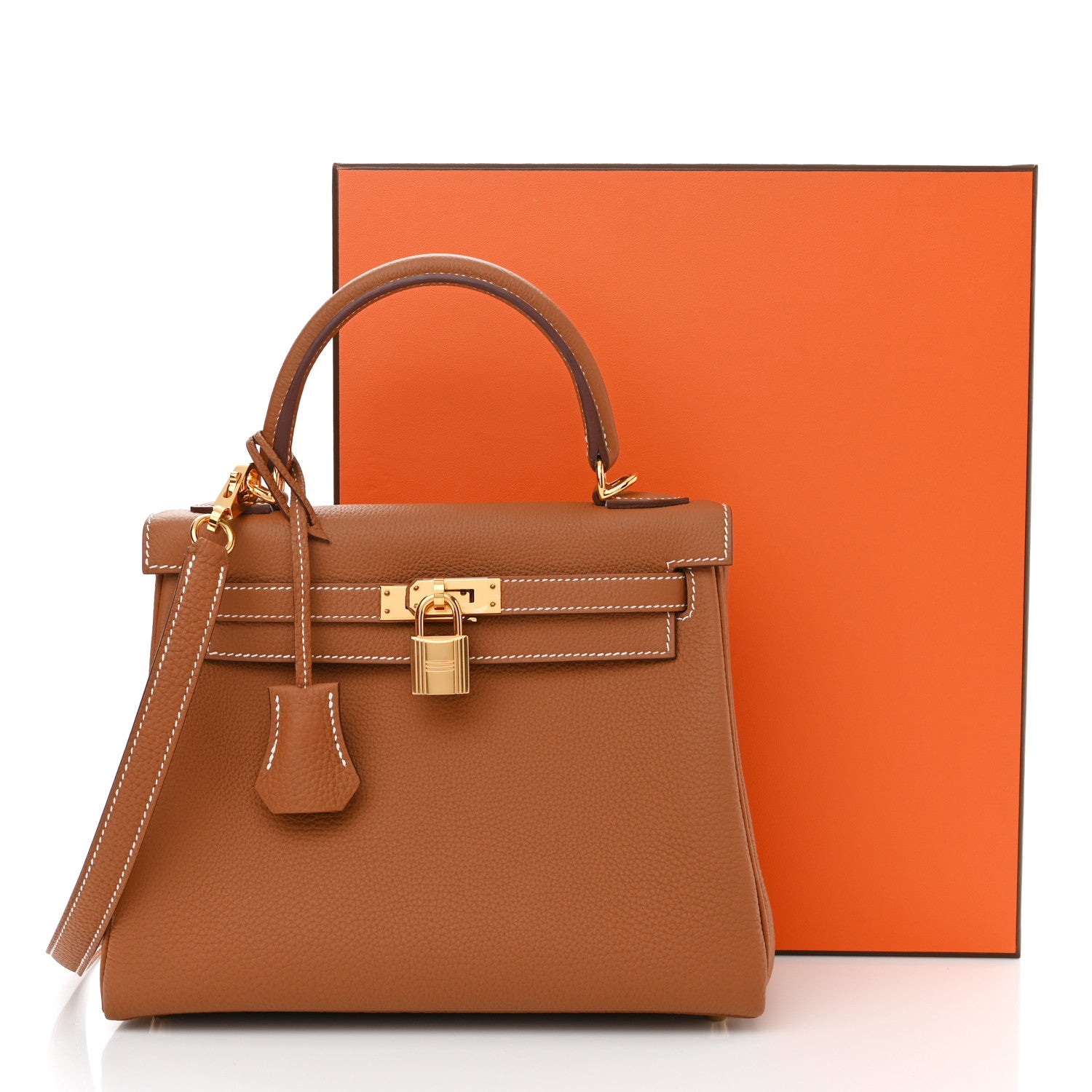Hermes Togo Kelly Retourne 25 Gold 11 of 11