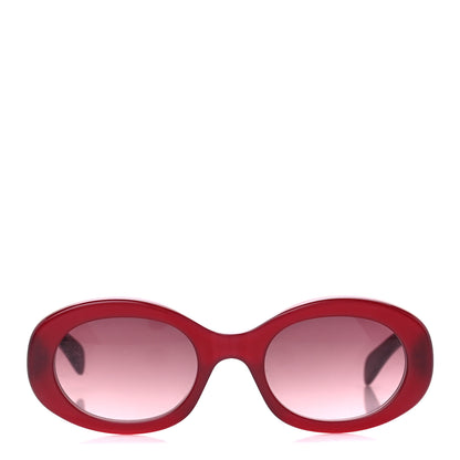Celine Acetate Triomphe 01 Sunglasses CL 40194U Milky Burgundy 2 of 10