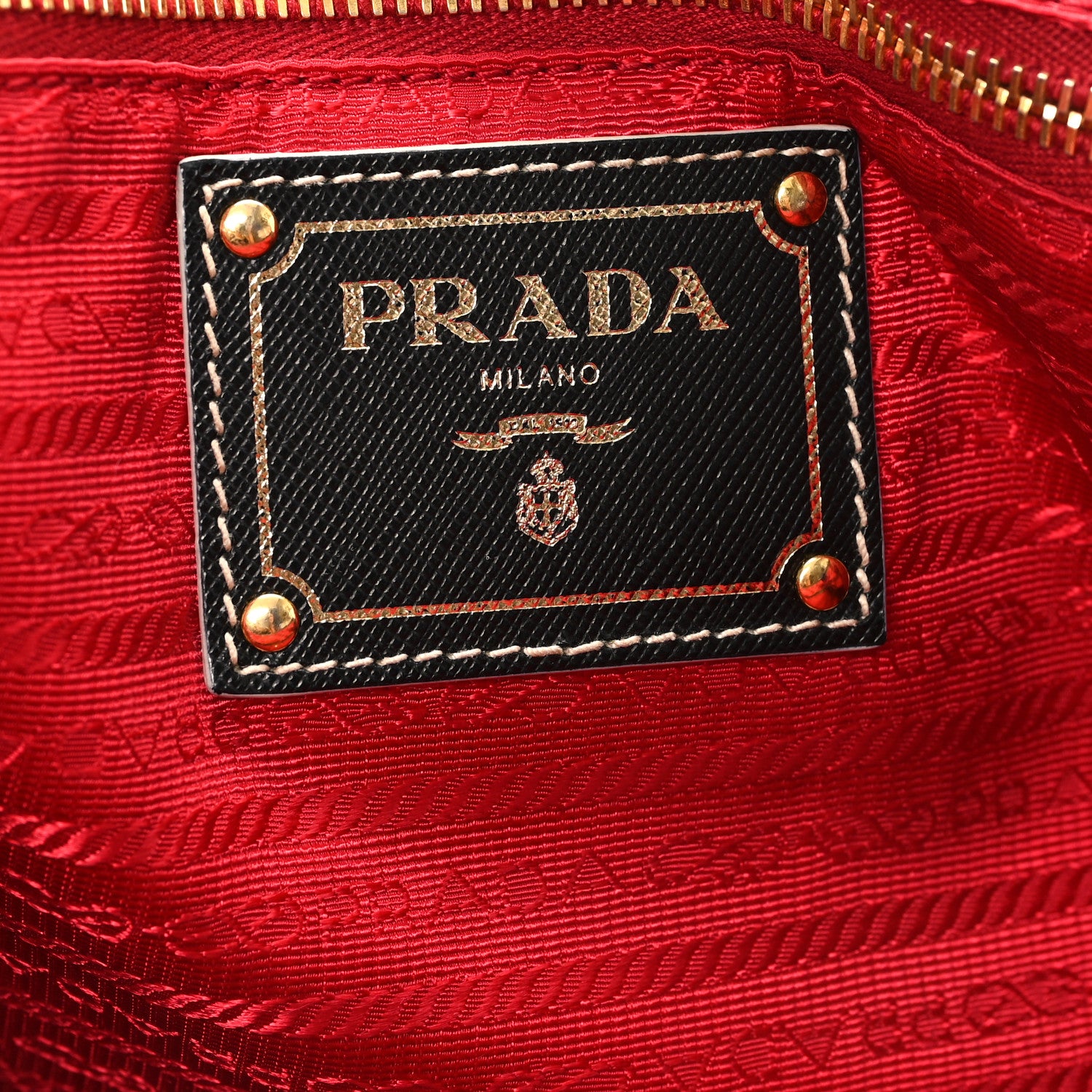 Prada Tessuto Nylon Saffiano Shopping Tote Black 6 of 13