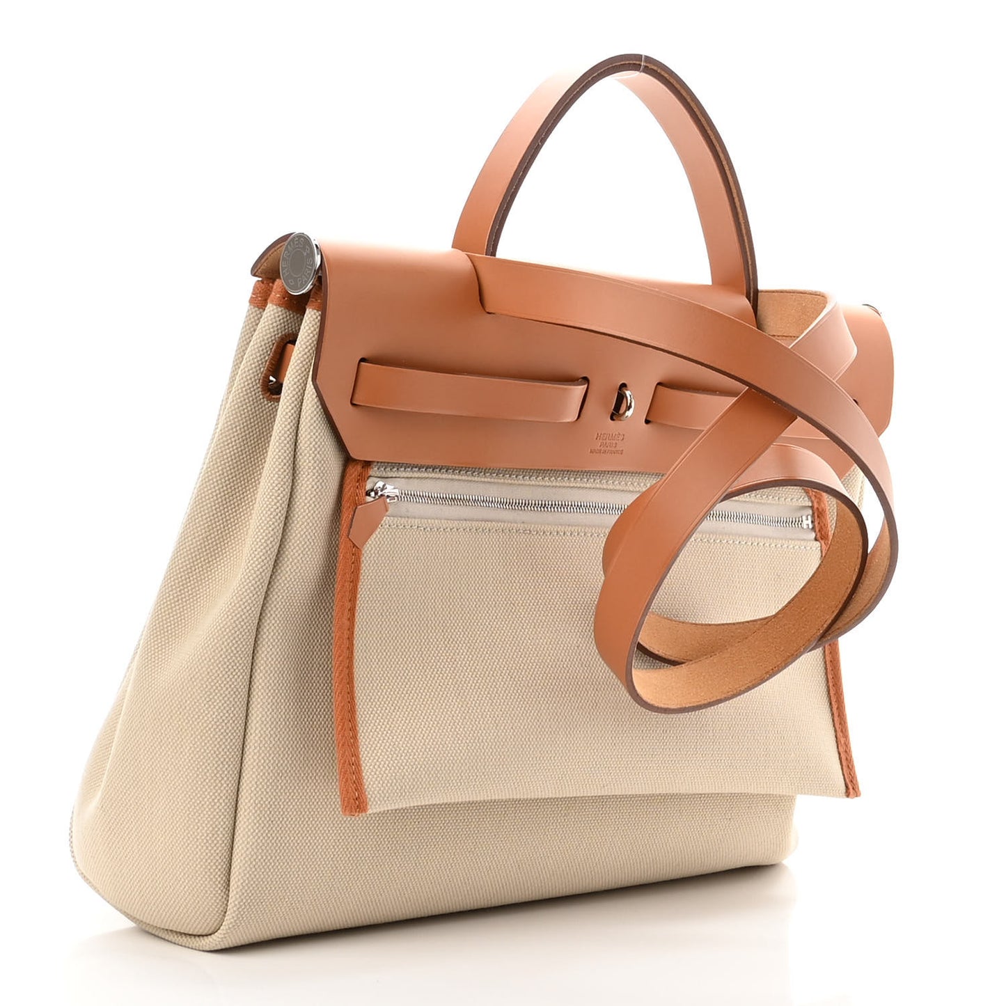 Vache Hunter Criss Viking Herbag Zip Retourne 31 PM Ecru Beige Naturel