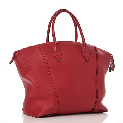 Louis Vuitton Veau Cachemire Soft Lockit MM Framboise 3 of 9