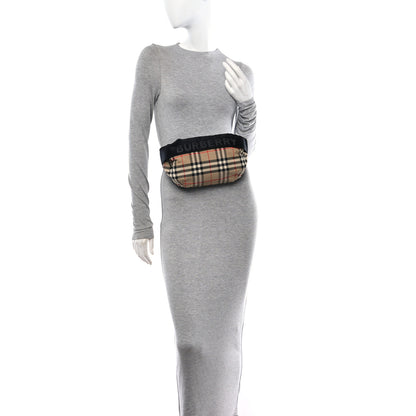 Burberry Nylon Vintage Check Sonny Bum Bag Archive Beige Black 3 of 11