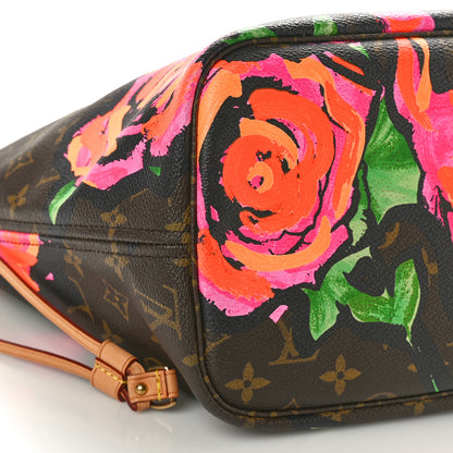 Louis Vuitton Monogram Roses Neverfull MM 8 of 10