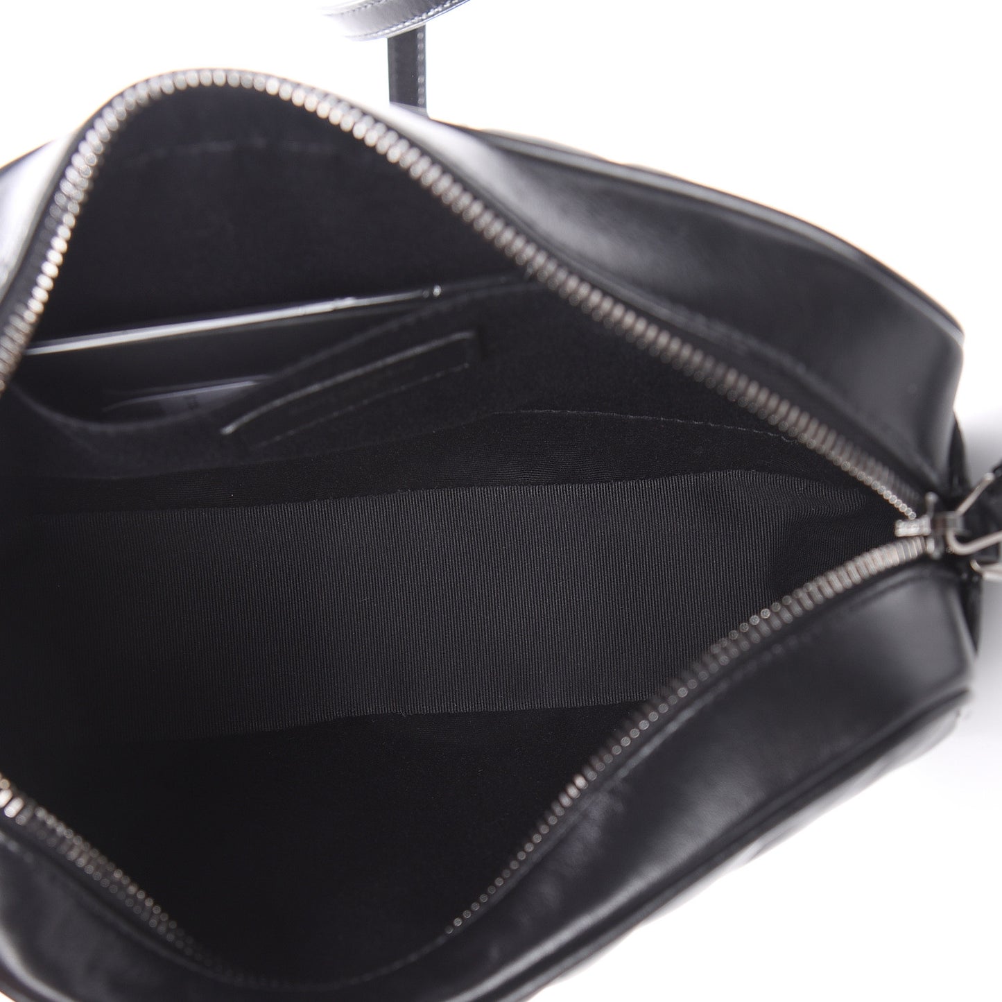 Calfskin Matelasse Monogram Lou Camera Bag Black