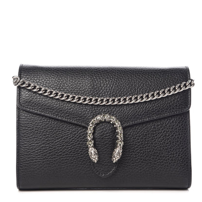 Gucci Calfskin Mini Dionysus Chain Wallet Black 1 of 11