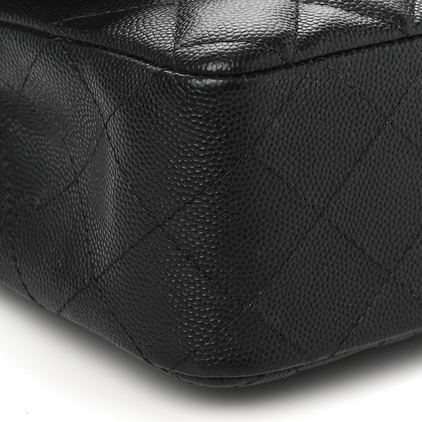 Caviar Quilted Mini Rectangular Flap Black