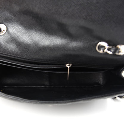 Chanel Caviar Quilted Jumbo Single Flap Black 5 of 10