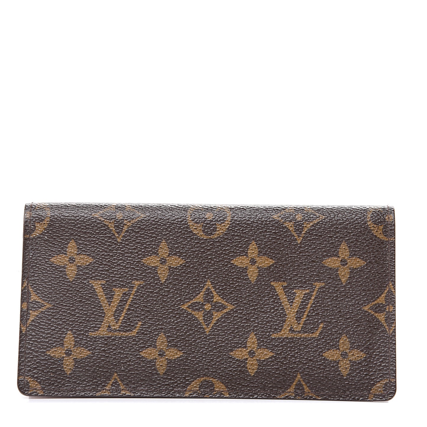 Monogram Simple Checkbook Holder Wallet Cover